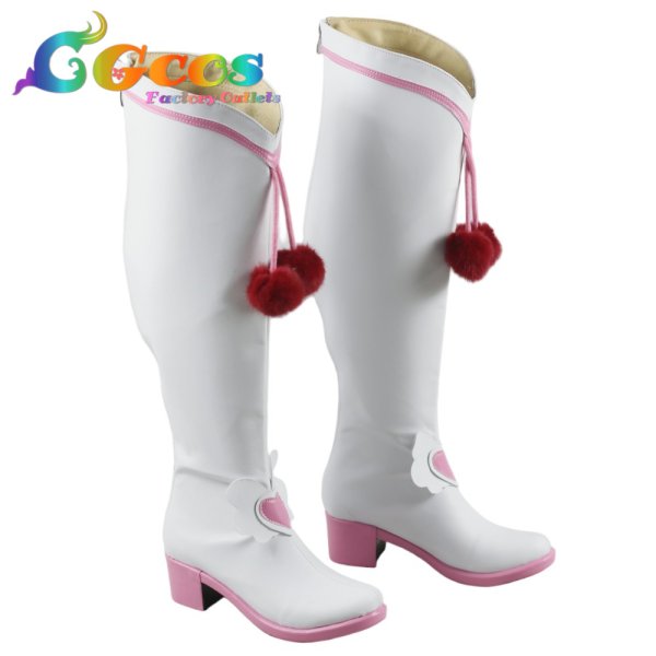 画像2: ジュエルペットてぃんくる☆ コスプレ靴 桜あかり コスプレブーツ コスプレ衣装 (2)