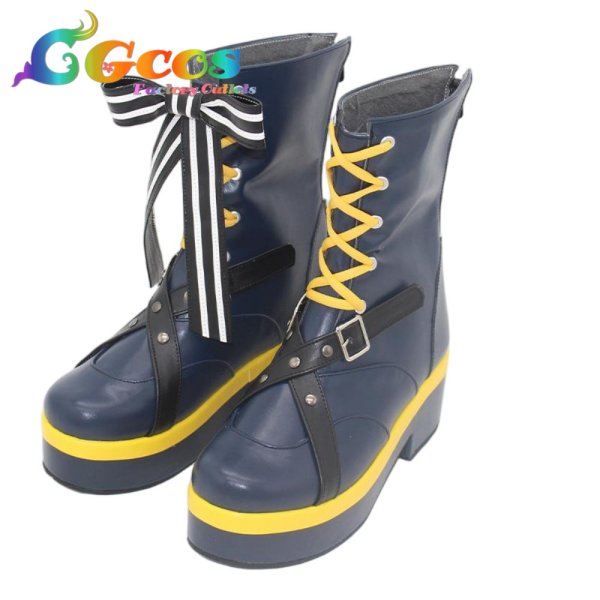 画像2: バーチャルYouTuber コスプレ靴 VTuber 戌神ころね 6th fes. Color Rise Harmony コスプレブーツ コスプレ衣装 (2)