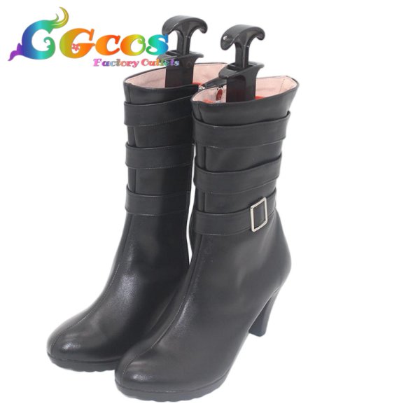 画像2: ドールズフロントライン コスプレ靴 UMP45 ダイヤの花びら コスプレブーツ コスプレ衣装 (2)