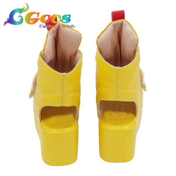 画像4: ブルーアーカイブ コスプレ靴 百合園セイア 水着 コスプレブーツ コスプレ衣装 (4)