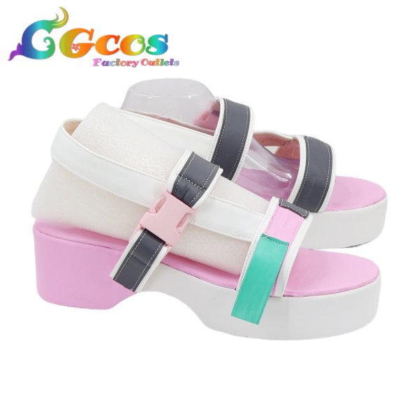 画像2: ゼンレスゾーンゼロ コスプレ靴 浮波柚葉 水着 コスプレブーツ コスプレ衣装 (2)