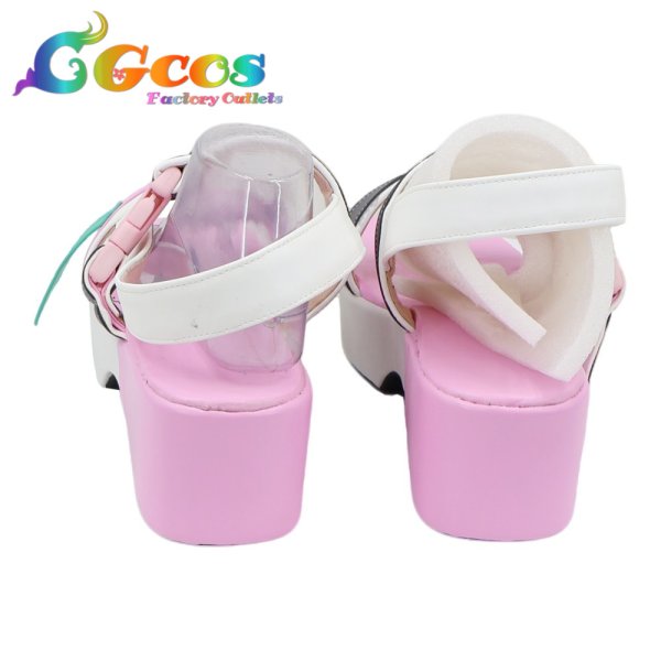 画像4: ゼンレスゾーンゼロ コスプレ靴 浮波柚葉 水着 コスプレブーツ コスプレ衣装 (4)