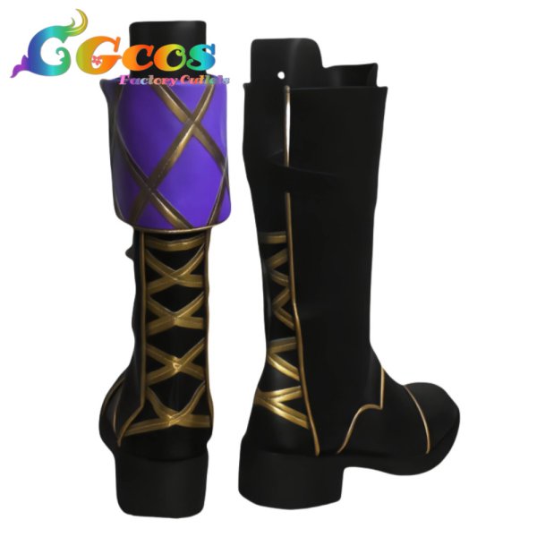 画像2: あんさんぶるスターズ! コスプレ靴 朱桜司 スカウト!ビブリオン コスプレブーツ コスプレ衣装 (2)