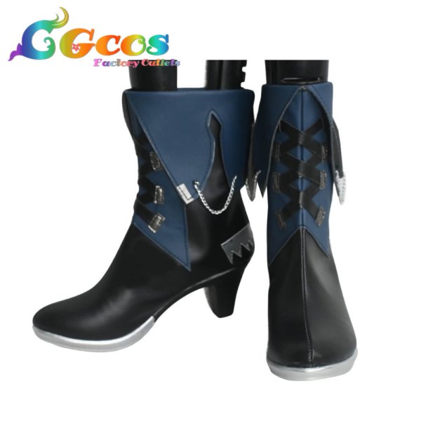 画像1: BanG Dream!(バンドリ!) コスプレ靴 豊川祥子 Ave Mujica 旋律の主人 アークナイツコラボ コスプレブーツ コスプレ衣装 (1)