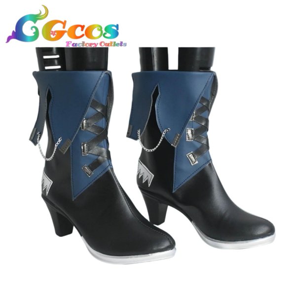 画像2: BanG Dream!(バンドリ!) コスプレ靴 豊川祥子 Ave Mujica 旋律の主人 アークナイツコラボ コスプレブーツ コスプレ衣装 (2)