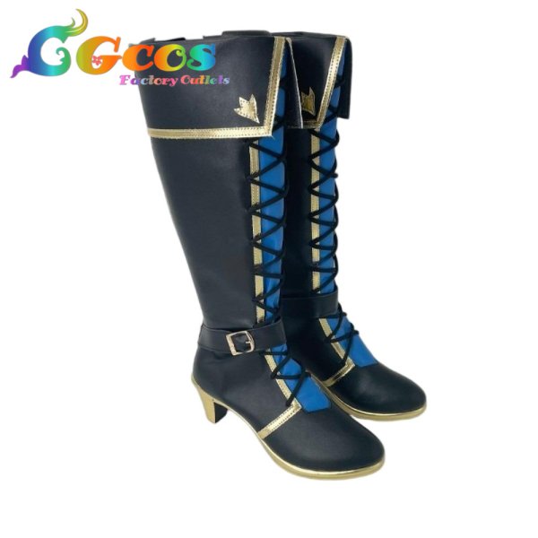 画像2: バーチャルYouTuber コスプレ靴 VTuber 甲斐田晴 マジシャン衣装 コスプレブーツ コスプレ衣装 (2)