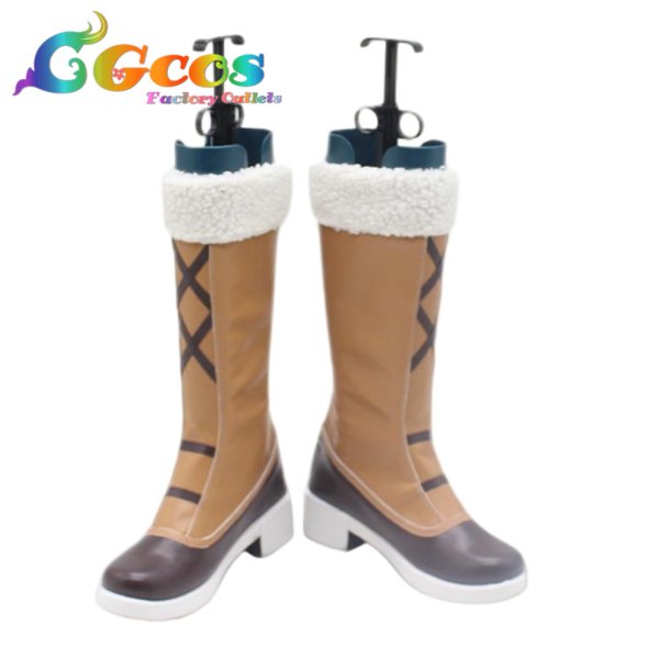 画像1: ゆるキャン△　コスプレ靴　志摩リン　コスプレブーツ　コスプレ衣装 (1)