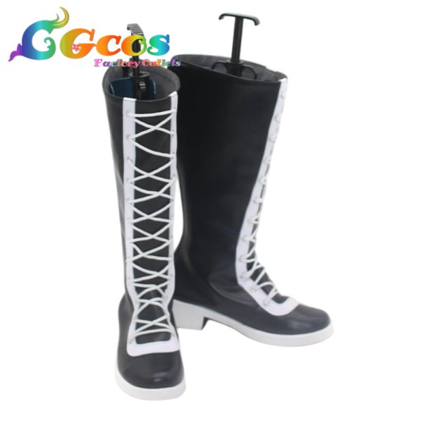 画像3: 桃源暗鬼　コスプレ靴　桃宮唾切　コスプレブーツ　コスプレ衣装 (3)