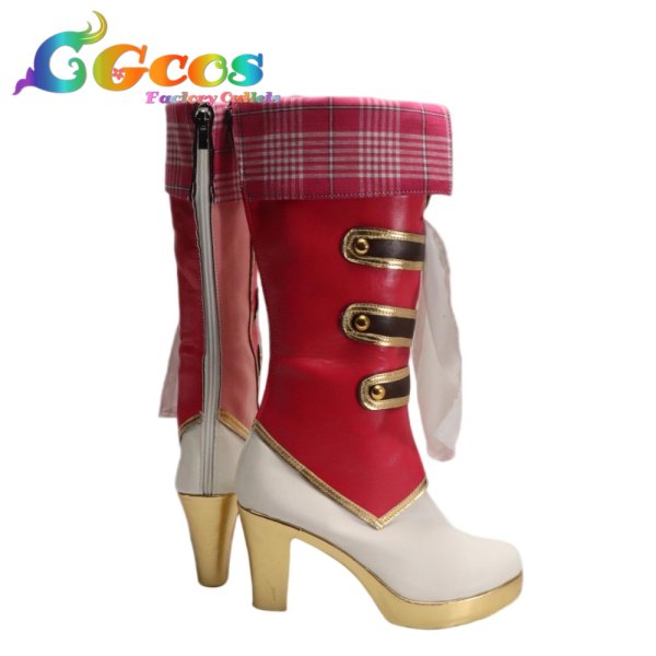 画像3: アイカツオンパレード！　コスプレ靴　虹野ゆめ　コスプレブーツ　コスプレ衣装 (3)