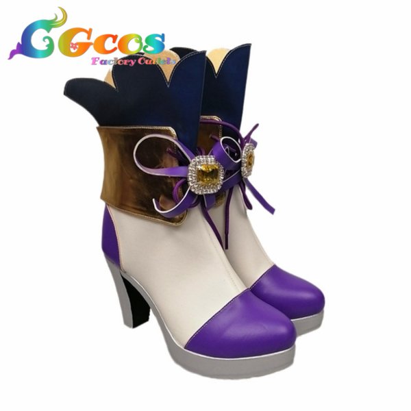 画像2: アイカツ！　コスプレ靴　藤堂ユリカ　ナイトメアカプリコーンコーデ　コスプレブーツ　コスプレ衣装 (2)