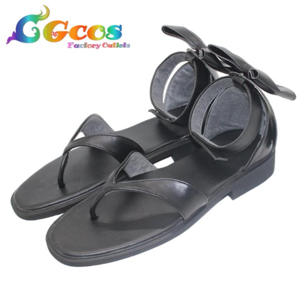 画像2: バーチャルYouTuber　コスプレ靴　VTuber　儒烏風亭らでん　ReGLOSS超VeryBar　コスプレブーツ　コスプレ衣装 (2)