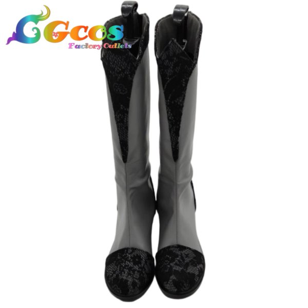 画像1: プロジェクトセカイ カラフルステージ!feat.初音ミク　コスプレ靴　朝比奈まふゆ　ダークシック・ドレス　優しいおまじない　コスプレブーツ　コスプレ衣装 (1)