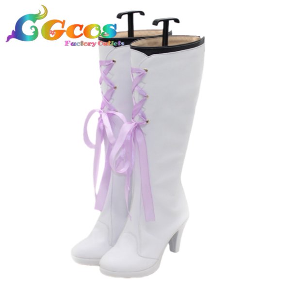 画像2: プロジェクトセカイ カラフルステージ！ feat. 初音ミク　コスプレ靴　朝比奈まふゆ　5th Anniversary 感謝祭　コスプレブーツ　コスプレ衣装 (2)