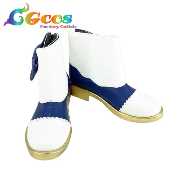 画像1: アイカツスターズ!　コスプレ靴　桜庭ローラ　ブルースターコーデ　コスプレブーツ　コスプレ衣装 (1)