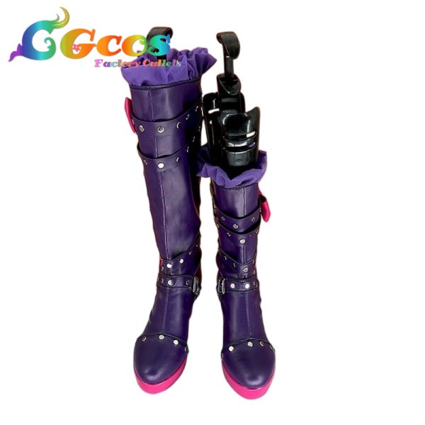 画像1: アイカツスターズ!　コスプレ靴　桜庭ローラ　ロックマイハートコーデ　コスプレブーツ　コスプレ衣装 (1)