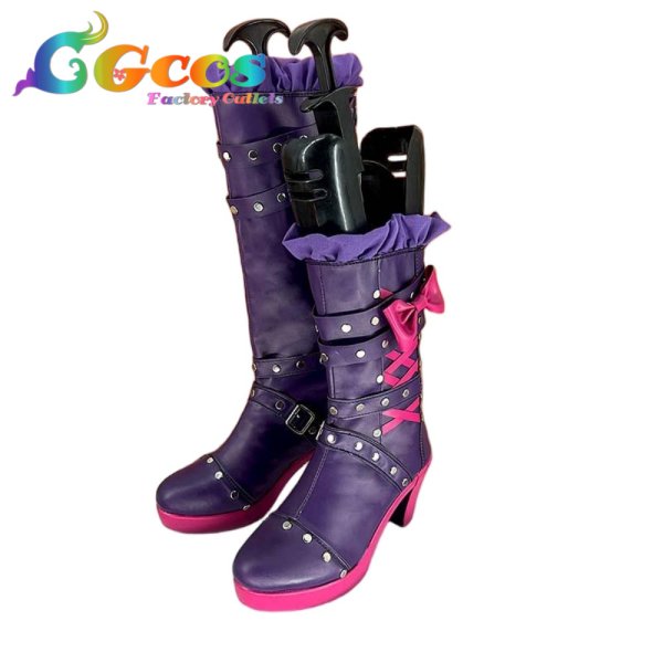 画像2: アイカツスターズ!　コスプレ靴　桜庭ローラ　ロックマイハートコーデ　コスプレブーツ　コスプレ衣装 (2)