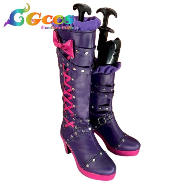 画像3: アイカツスターズ!　コスプレ靴　桜庭ローラ　ロックマイハートコーデ　コスプレブーツ　コスプレ衣装 (3)