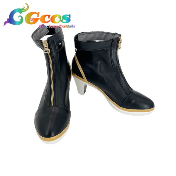 画像1: バーチャルYouTuber　コスプレ靴　VTuber　一条莉々華　初期2D　コスプレブーツ　コスプレ衣装 (1)