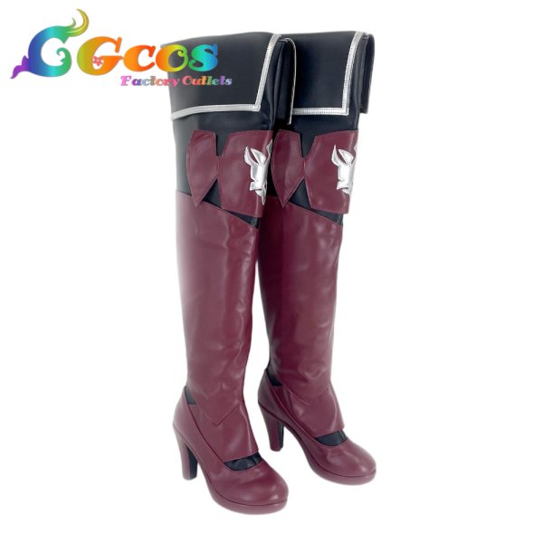 画像2: バーチャルYouTuber　コスプレ靴　VTuber　立伝都々　コスプレブーツ　コスプレ衣装 (2)