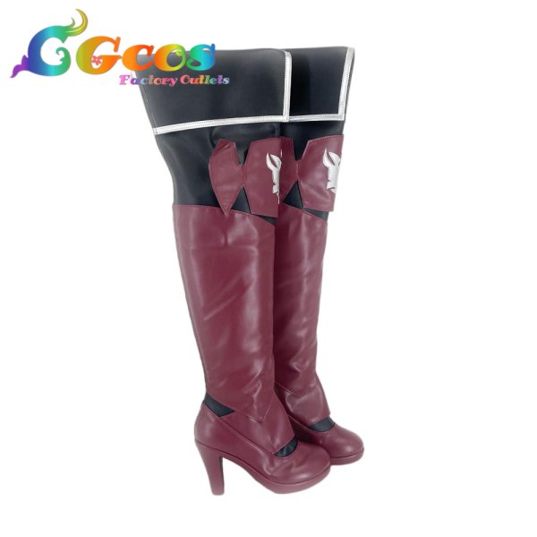 画像3: バーチャルYouTuber　コスプレ靴　VTuber　立伝都々　コスプレブーツ　コスプレ衣装 (3)