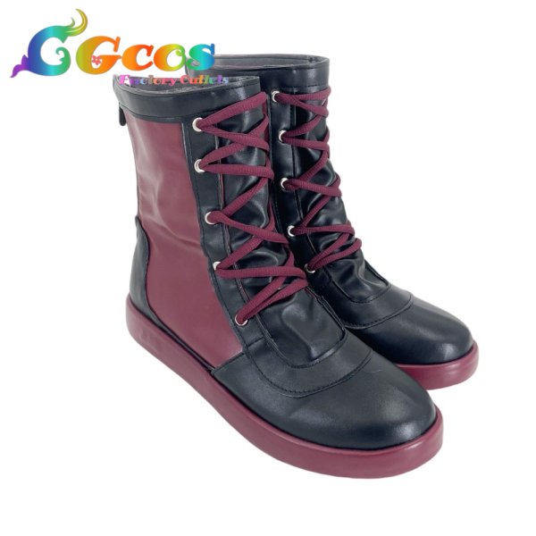 画像2: 桃源暗鬼　コスプレ靴　淀川真澄　コスプレブーツ　コスプレ衣装 (2)