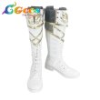 画像1: ツイステッドワンダーランド　コスプレ靴　シルバー（Silver）　夜明けの甲冑　コスプレブーツ　コスプレ衣装 (1)