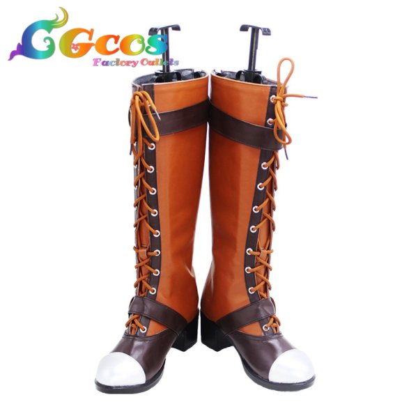 画像1: ぬきたし　コスプレ靴　渡会ヒナミ　コスプレブーツ　コスプレ衣装 (1)