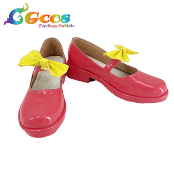 画像1: プリパラ　コスプレ靴　真中らぁら　劇場版　コスプレブーツ　コスプレ衣装 (1)