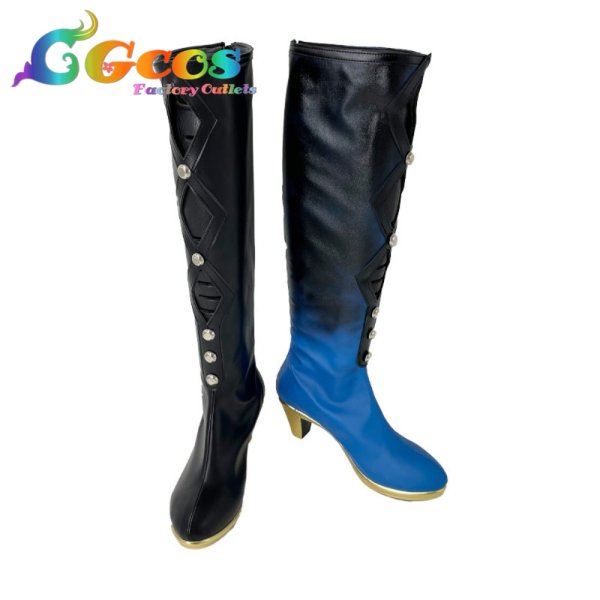 画像1: プロジェクトセカイ カラフルステージ！ feat. 初音ミク　コスプレ靴　天馬司　Fearless Clown　滲む瞳に、不死鳥　コスプレブーツ　コスプレ衣装 (1)