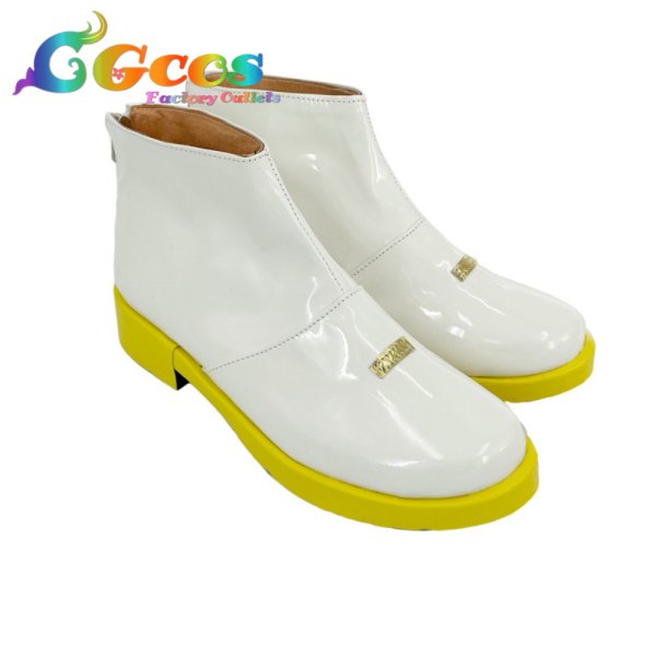 画像2: VOCALOID　コスプレ靴　鏡音リン　鏡音レン　10周年　コスプレブーツ　コスプレ衣装 (2)