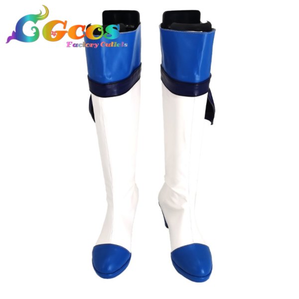 画像1: ハピネスチャージプリキュア!　コスプレ靴　青木れいか(キュアビューティ)　変身後　コスプレブーツ　コスプレ衣装 (1)