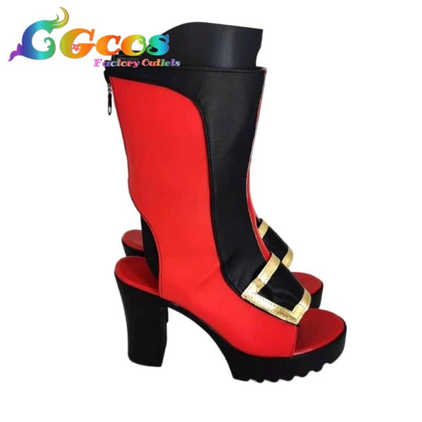 画像3: Fate/Grand Order　コスプレ靴　FGO　長尾景虎　コスプレブーツ　コスプレ衣装 (3)