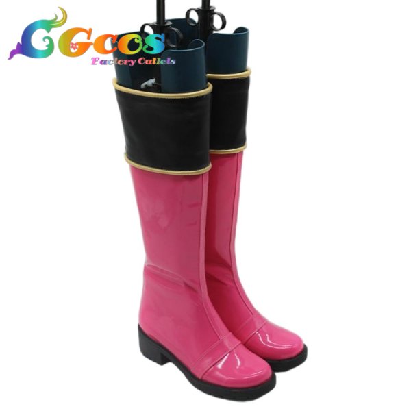 画像2: 魔法戦隊マジレンジャー　コスプレ靴　マジピンク　コスプレブーツ　コスプレ衣装 (2)