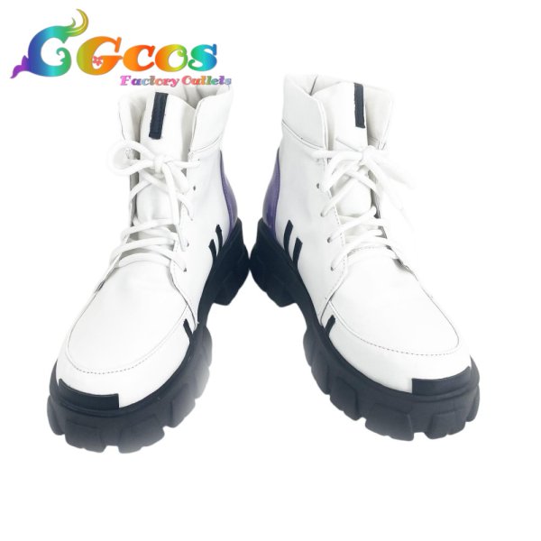 画像1: バーチャルYouTuber　コスプレ靴　Vtuber　叢雲カゲツ　パーカー衣装　コスプレブーツ　コスプレ衣装 (1)