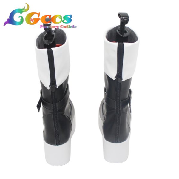 画像3: バーチャルYouTuber　コスプレ靴　Vtuber　博衣こより　メイド衣装　コスプレブーツ　コスプレ衣装 (3)