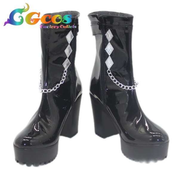 画像1: 学園アイドルマスター　コスプレ靴　雨夜燕　コスプレブーツ　コスプレ衣装 (1)