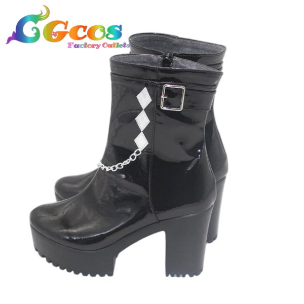 画像3: 学園アイドルマスター　コスプレ靴　雨夜燕　コスプレブーツ　コスプレ衣装 (3)