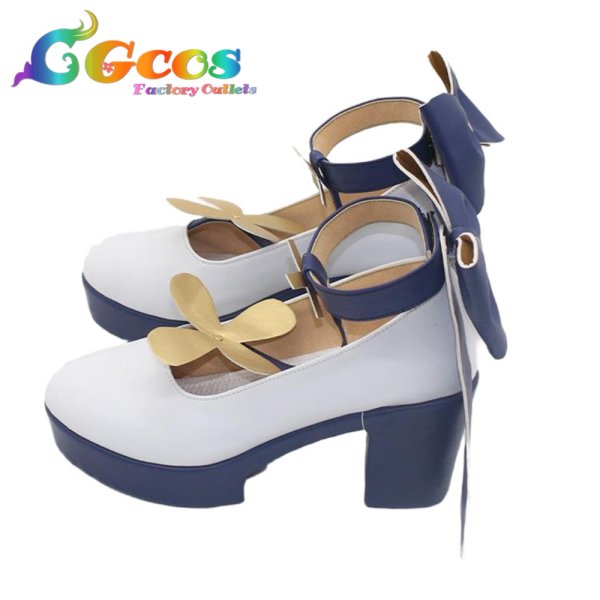 画像2: バーチャルYouTuber　コスプレ靴　VTuber　白上フブキ　誕生日記念2024　コスプレブーツ　コスプレ衣装 (2)