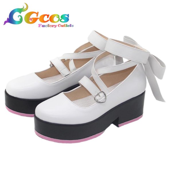 画像2: バーチャルYouTuber　コスプレ靴　VTuber　結城さくな　コスプレブーツ　コスプレ衣装 (2)