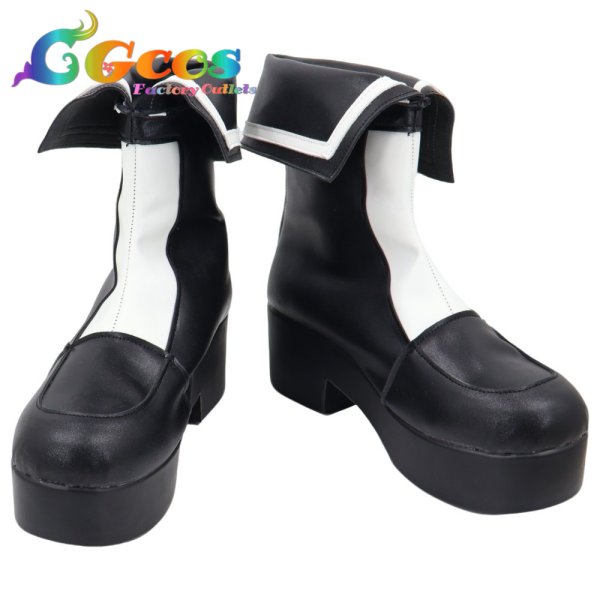 画像1: 魔法少女ノ魔女裁判　コスプレ靴　桜羽エマ　コスプレブーツ　コスプレ衣装 (1)