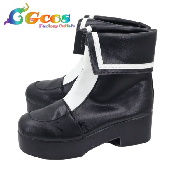 画像2: 魔法少女ノ魔女裁判　コスプレ靴　桜羽エマ　コスプレブーツ　コスプレ衣装 (2)