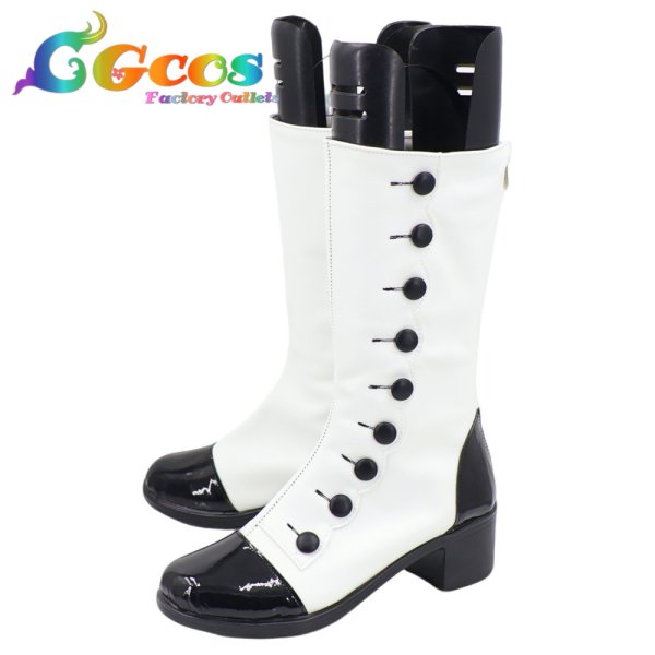 画像3: 鳴潮(Wuthering Waves)　コスプレ靴　こんし(今汐)　コスプレブーツ　コスプレ衣装 (3)