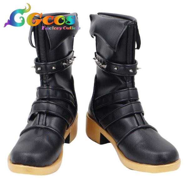 画像1: IdentityV 第五人格　コスプレ靴　隠者（アルヴァ・ロレンツ）　看守長　コスプレブーツ　コスプレ衣装 (1)