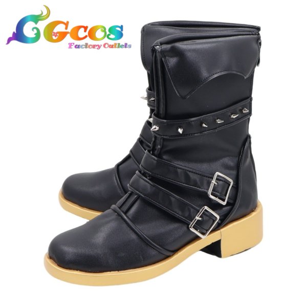 画像3: IdentityV 第五人格　コスプレ靴　隠者（アルヴァ・ロレンツ）　看守長　コスプレブーツ　コスプレ衣装 (3)