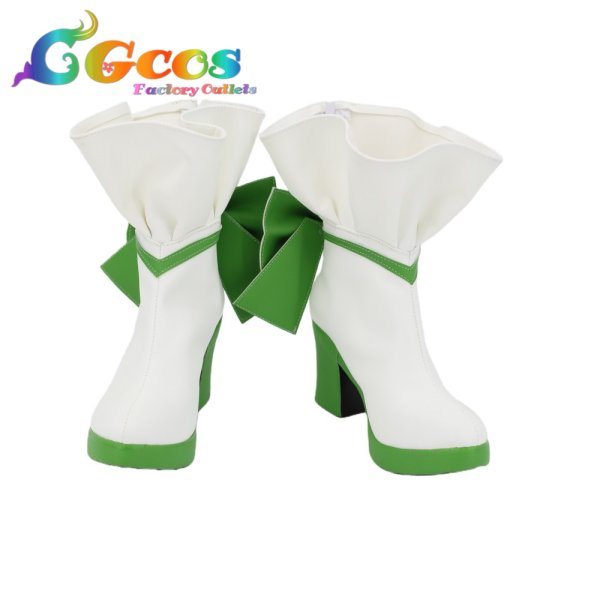 画像1: ラブライブ！スーパースター!!　コスプレ靴　Liella!　平安名すみれ　?花綺夢　コスプレブーツ　コスプレ衣装 (1)