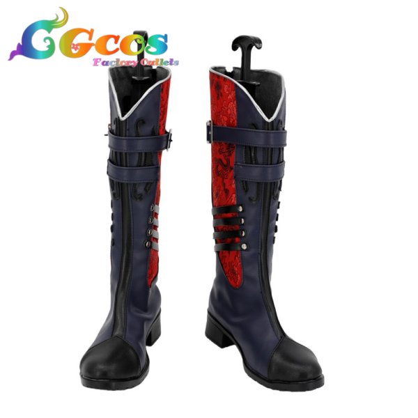 画像1: ブラックスター　コスプレ靴　メノウ　コスプレブーツ　コスプレ衣装 (1)