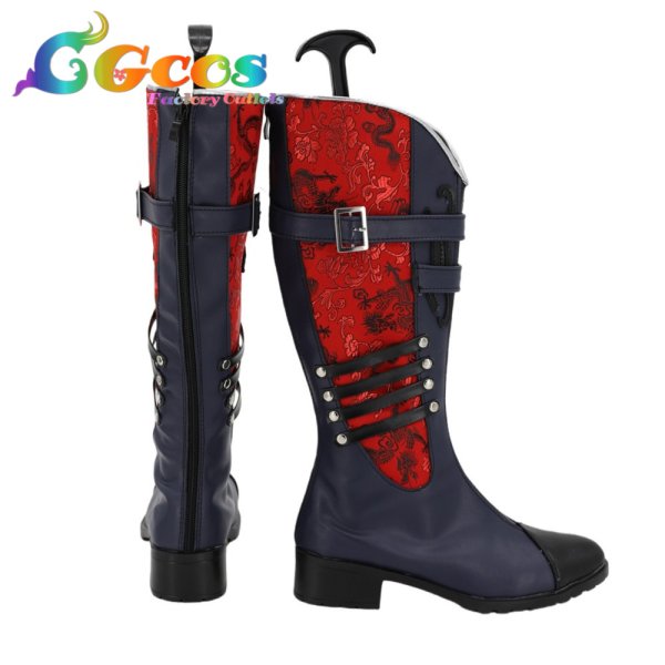 画像3: ブラックスター　コスプレ靴　メノウ　コスプレブーツ　コスプレ衣装 (3)