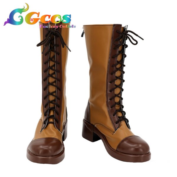 画像1: サクラ大戦　コスプレ靴　エリカ・フォンティーヌ　コスプレブーツ　コスプレ衣装 (1)