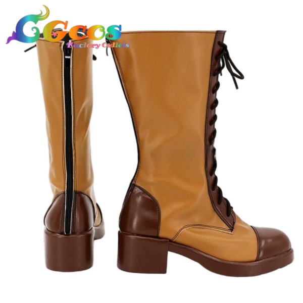 画像2: サクラ大戦　コスプレ靴　エリカ・フォンティーヌ　コスプレブーツ　コスプレ衣装 (2)