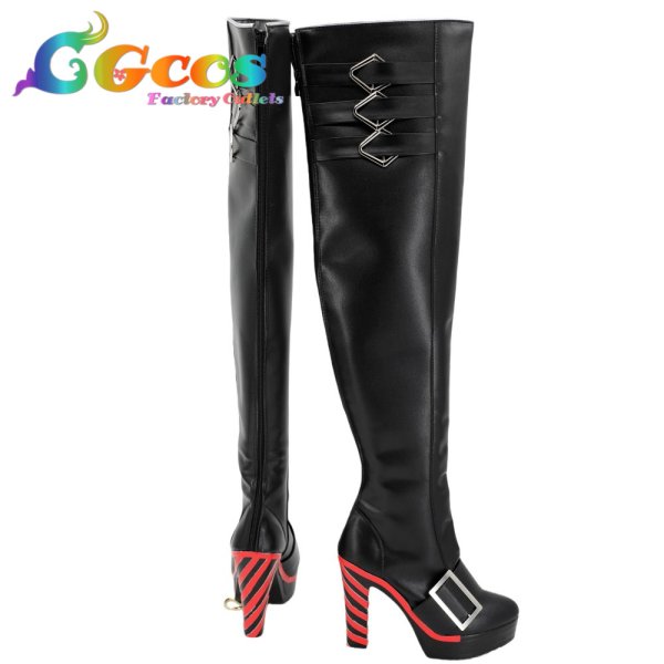 画像3: アッシュエコーズ　コスプレ靴　舞鶴織雪　コスプレブーツ　コスプレ衣装 (3)